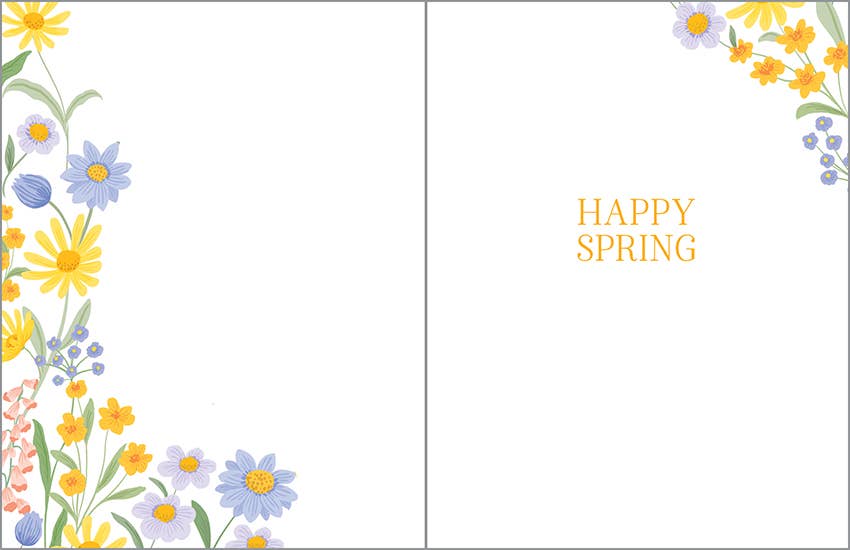 Easter Greeting Card - Easter Wildflowers