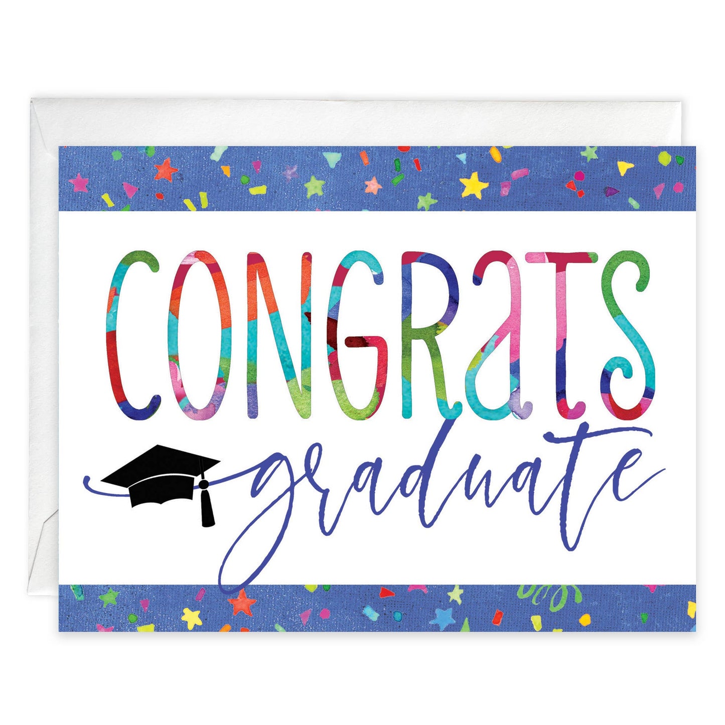With Scripture Graduation Greeting Card - Confetti Grad