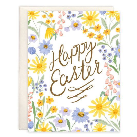 Easter Greeting Card - Easter Wildflowers