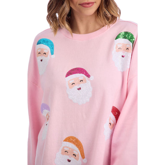 Blush Holiday Sparkle Sweatshirt