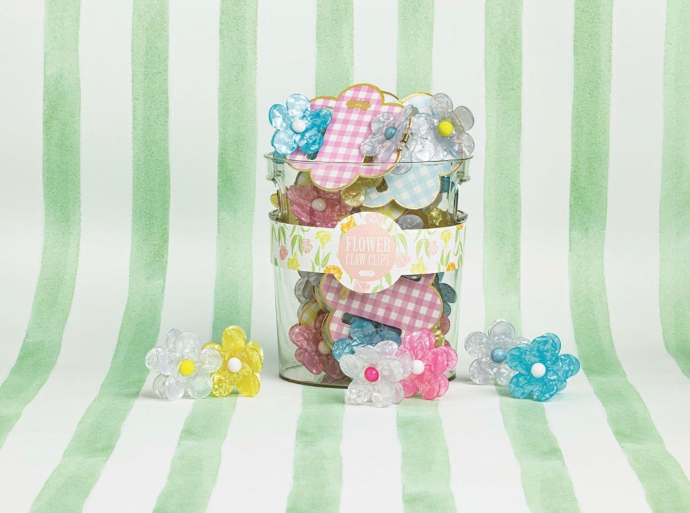 Flower Claw Hair Clips