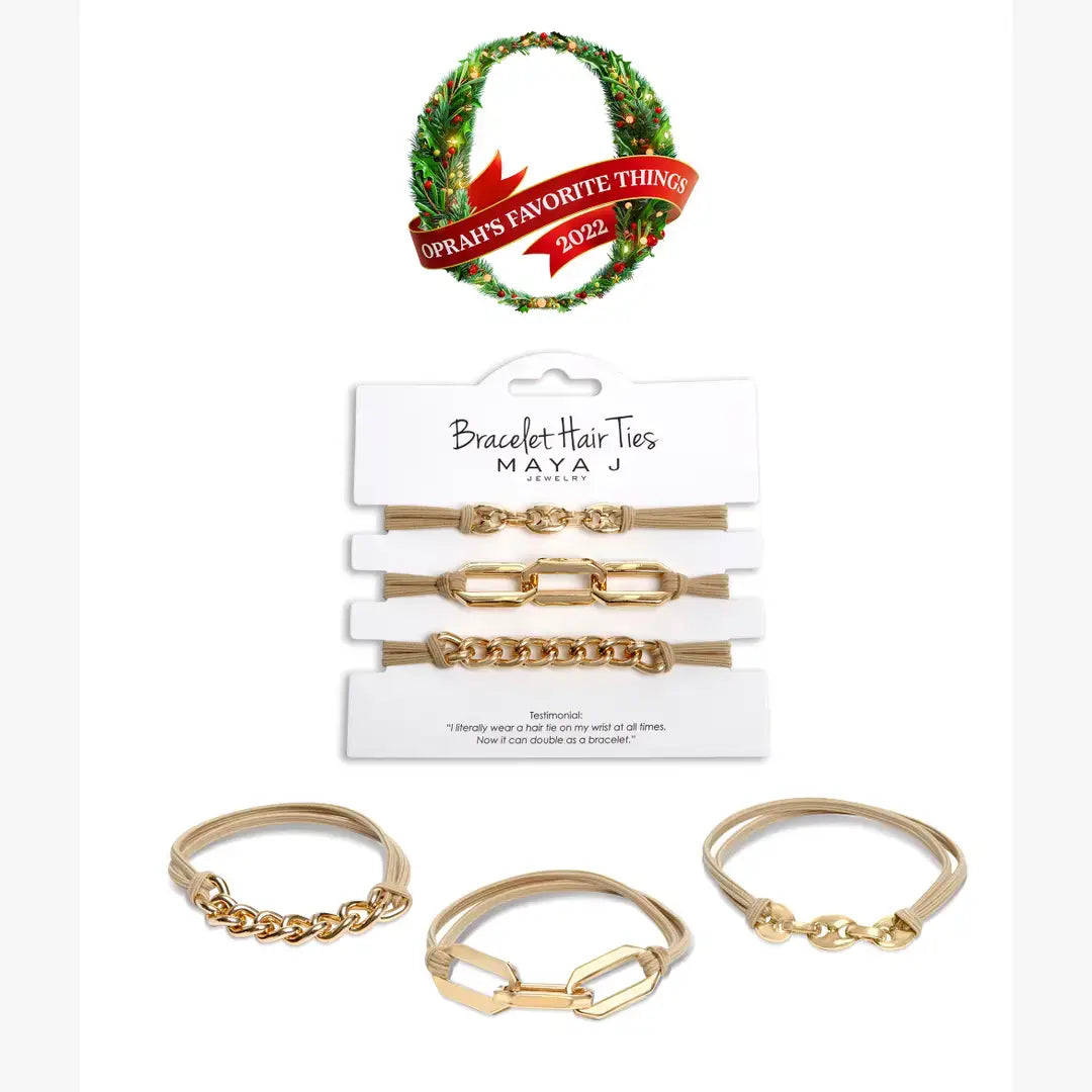 2-in-1 Bracelet Hair Tie Sets - Classic