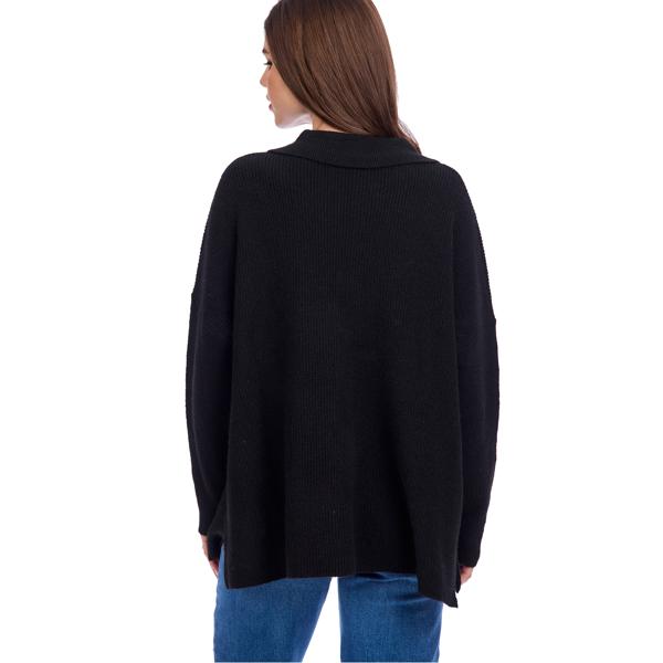 Black Noa Collared Sweater