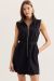 Scalloped Solid Color Sleeveless Dress