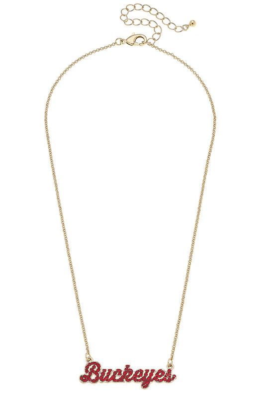 Buckeyes Pave Necklace