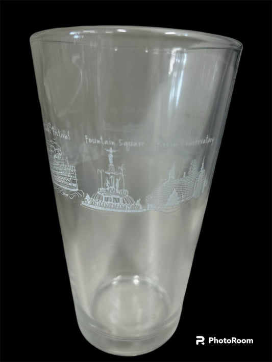 Cincinnati Landmark Pint Glass