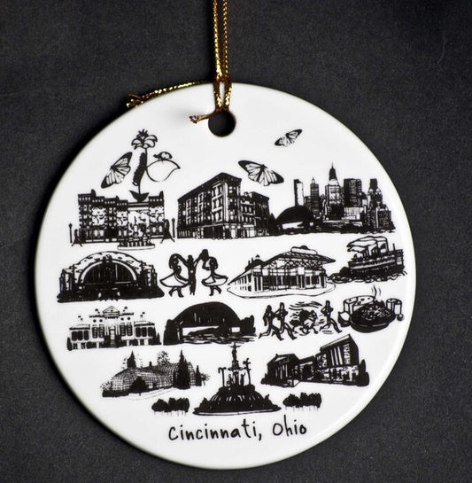 Cincinnati Landmark Ornament
