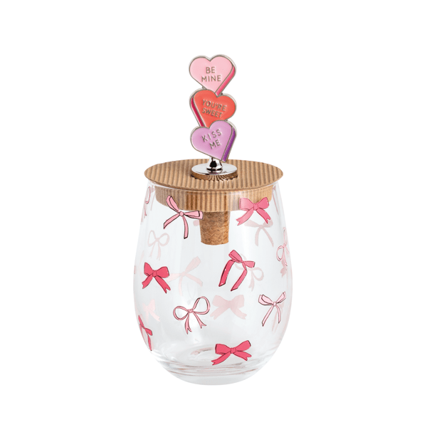 XO Valentine Wine Glass Set