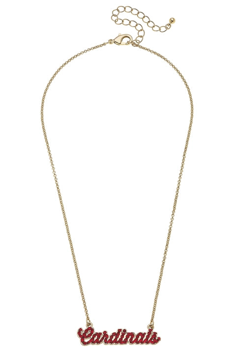 Louisville Cardinals Pave Autograph Necklace