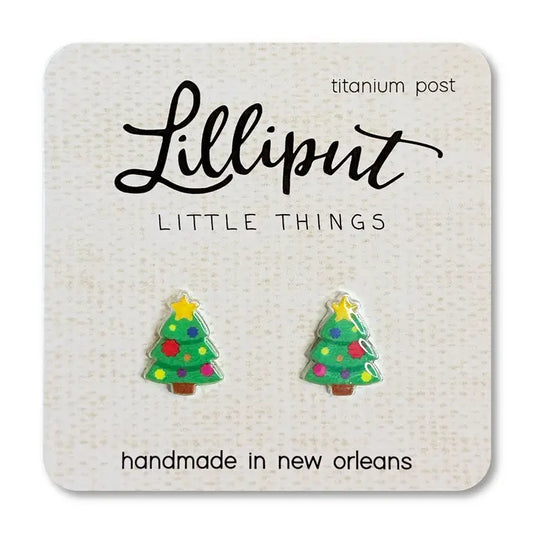 Christmas Tree Stud Earrings