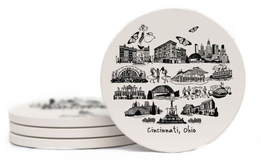 Cincinnati Landmark Coasters