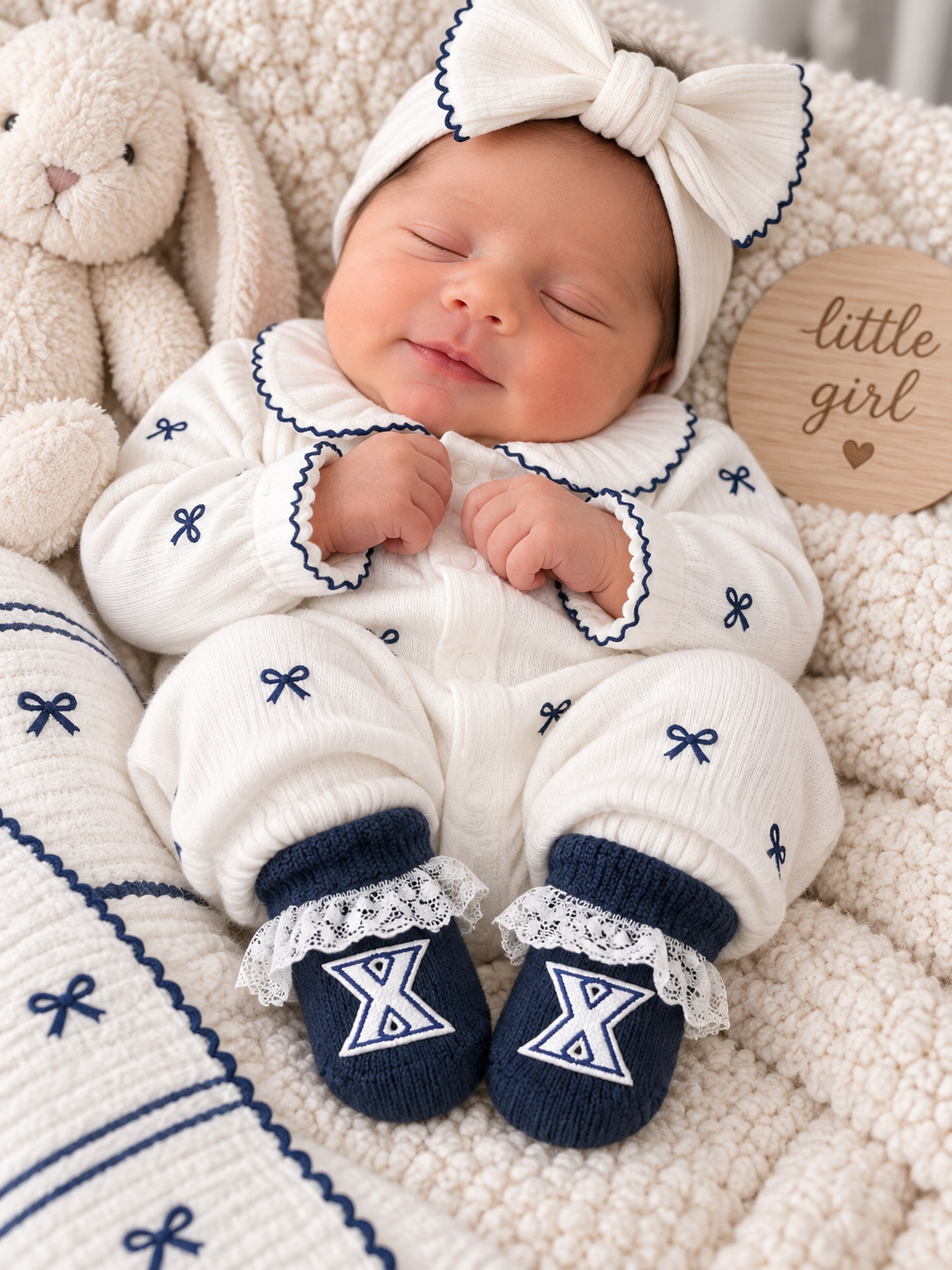 Xavier Baby Girls Ruffle Booties