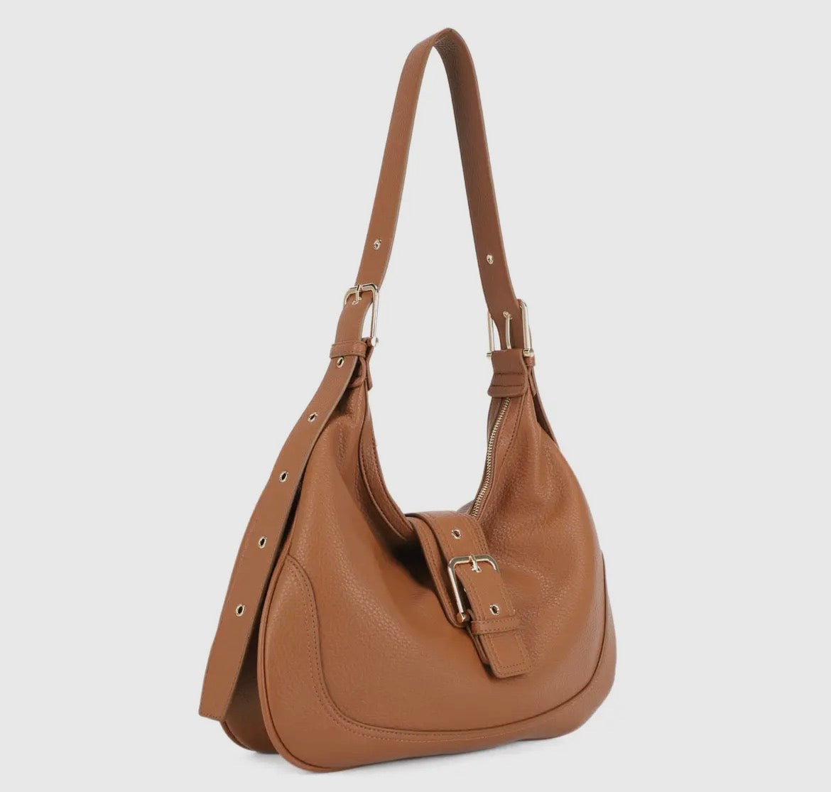Marissa Buckle Shoulder Hobo Bag
