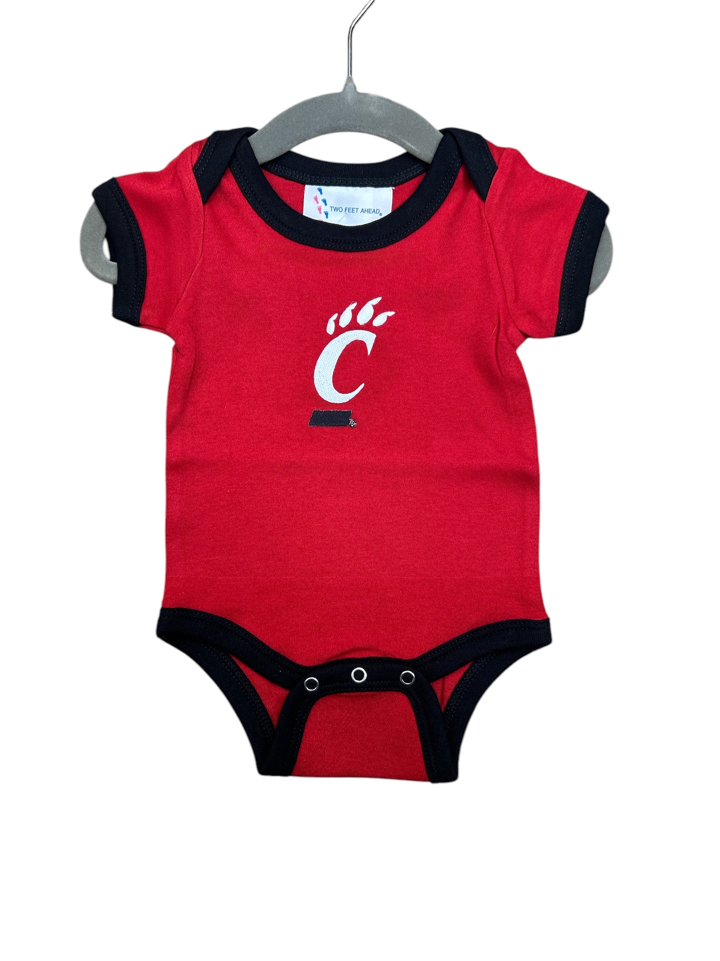 Cincinnati Bearcats Lap Shoulder Ringer Romper