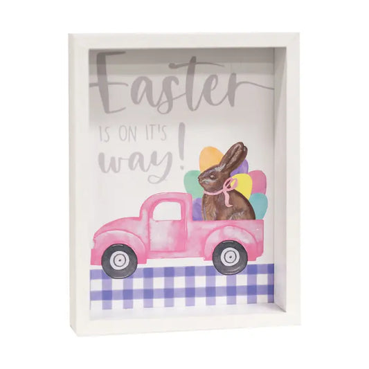 Easter Is On It's Way Box Sign