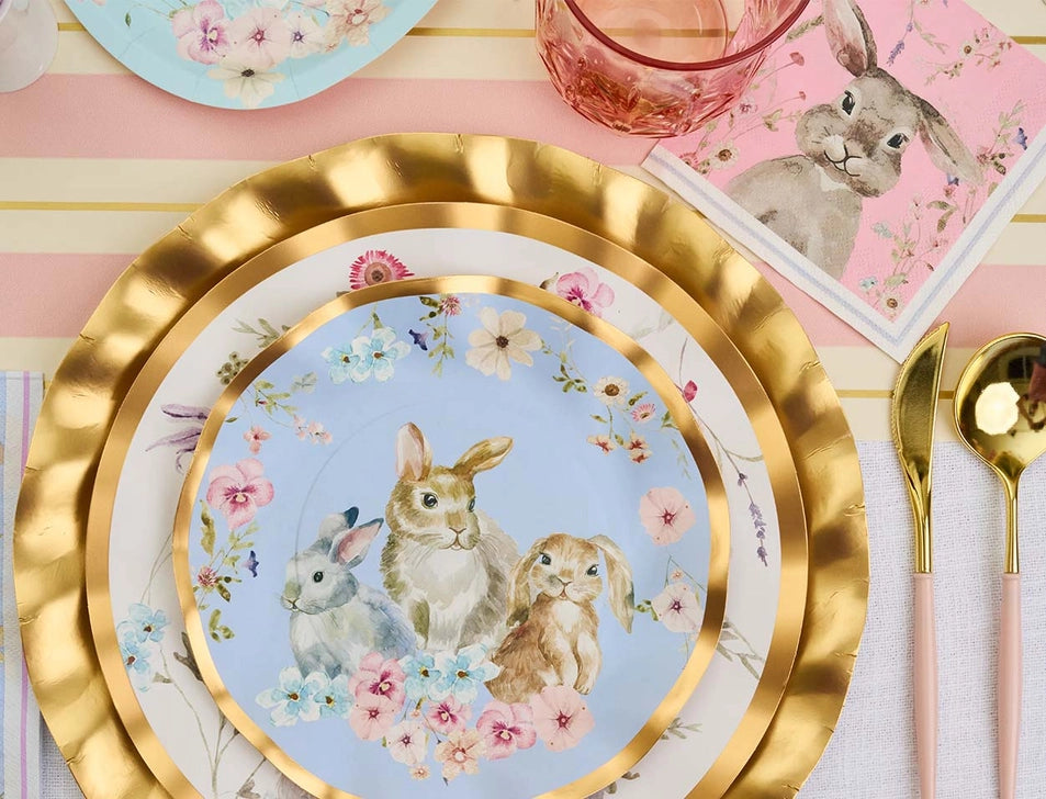 Charming Easter Wavy Salad Plate 8pkg