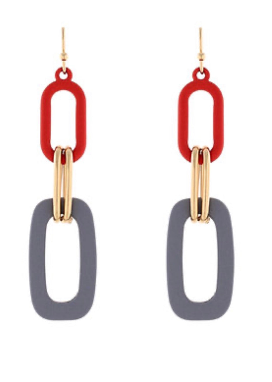 Gameday Color Dangle Earrings