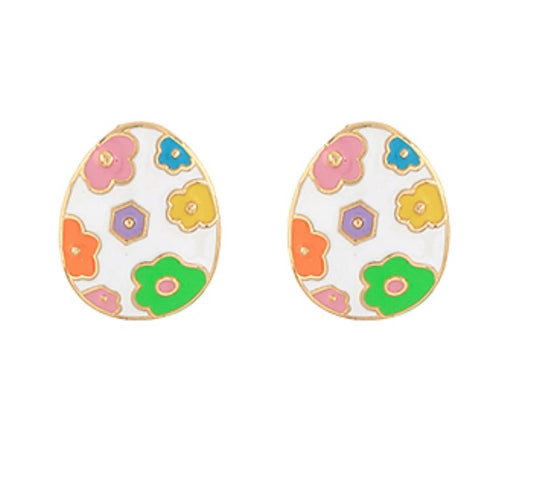 Multicolor Easter Egg Earrings