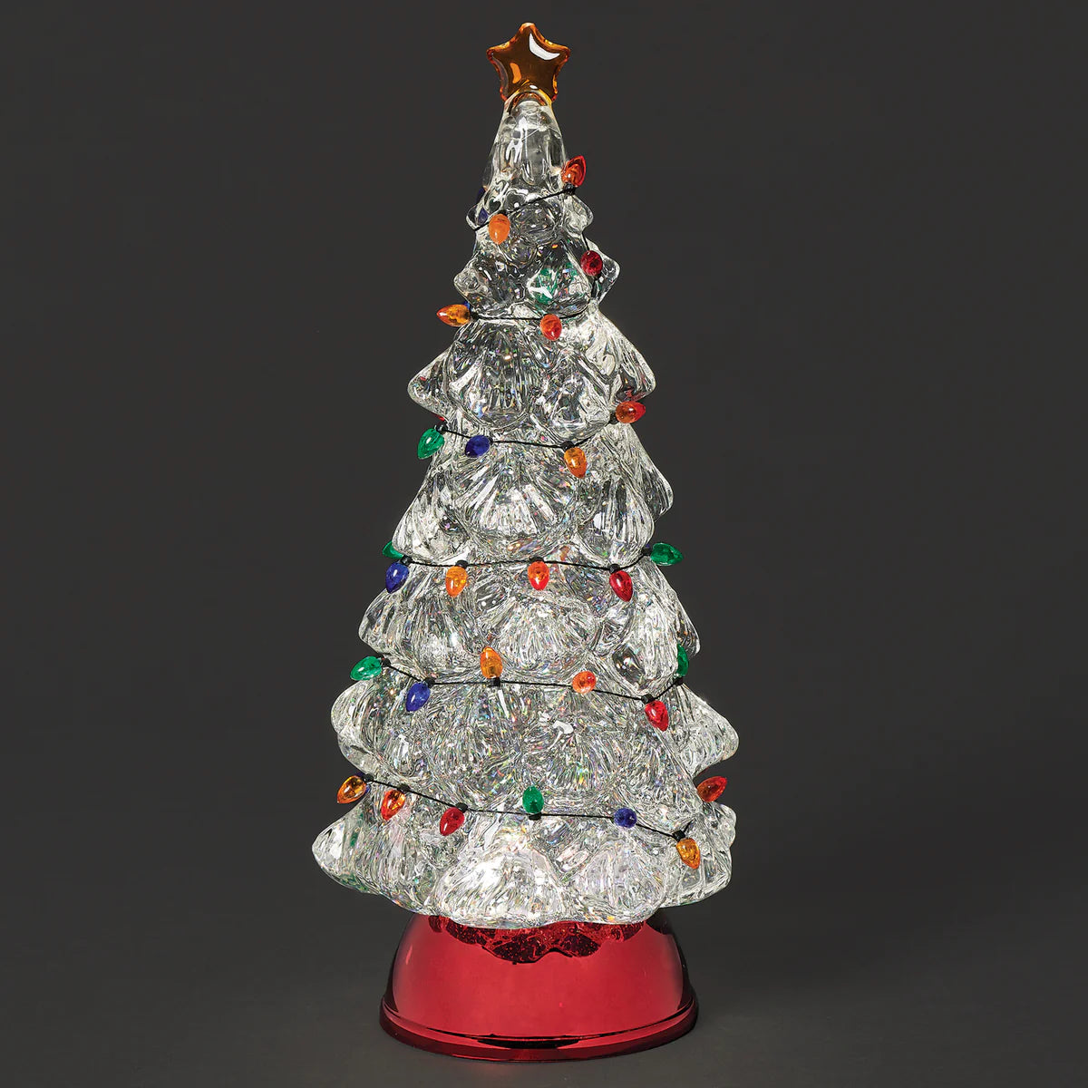 Confetti Lights Lighted Swirl Tree with Multi-Color Bulbs