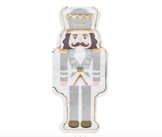 Gilded Nutcracker Diecut Guest Towels