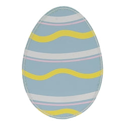 Glittered Blue Easter Egg Planter Stake Topper