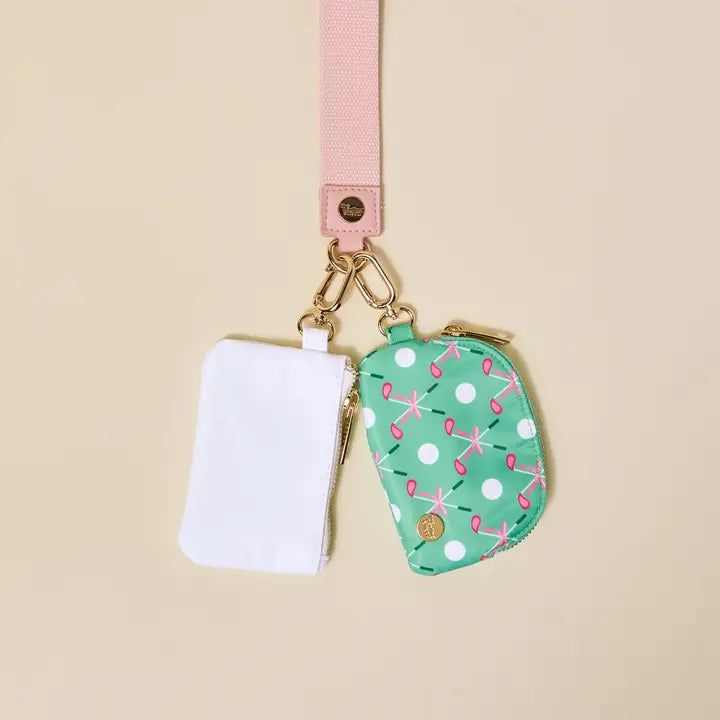 Dynamic Duo Pouch Wristlet-Tee Time