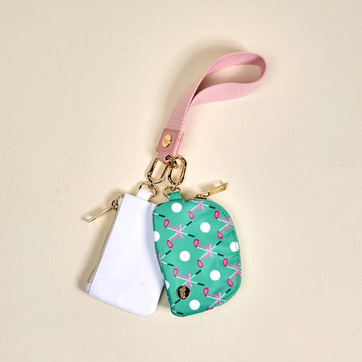 Dynamic Duo Pouch Wristlet-Tee Time