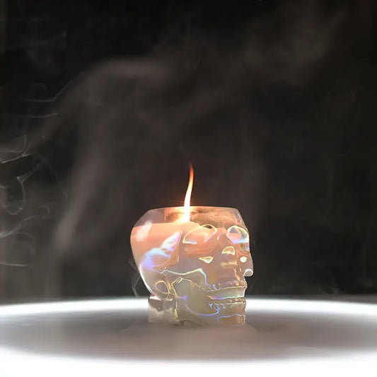 Halloween Skull Candle