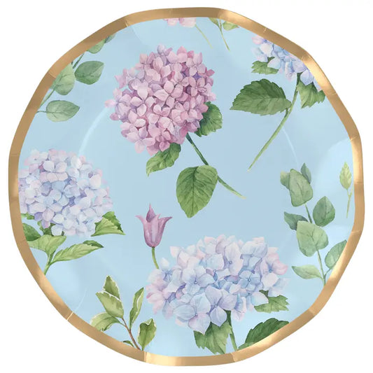 Hydrangea Wavy Dinner Plate 8pkg