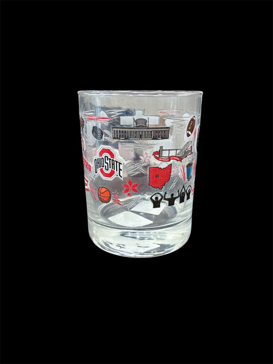 Ohio State Local Rocks Glass