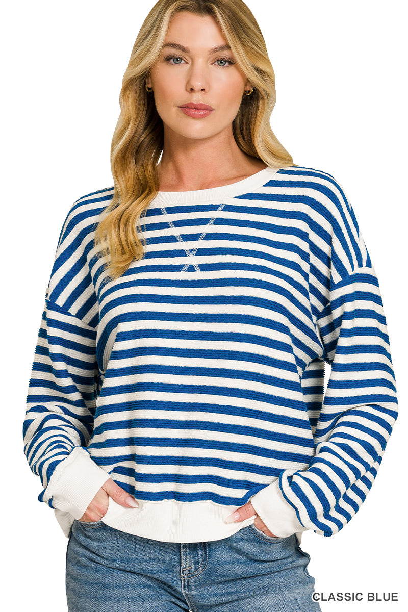 Striped Lightweight Pullover