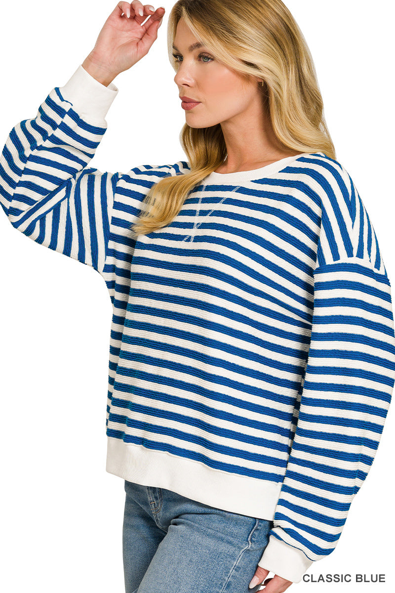 Striped Lightweight Pullover