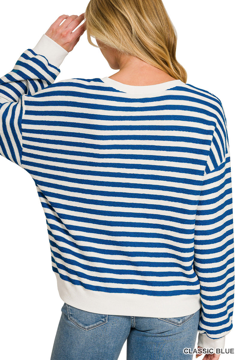 Striped Lightweight Pullover