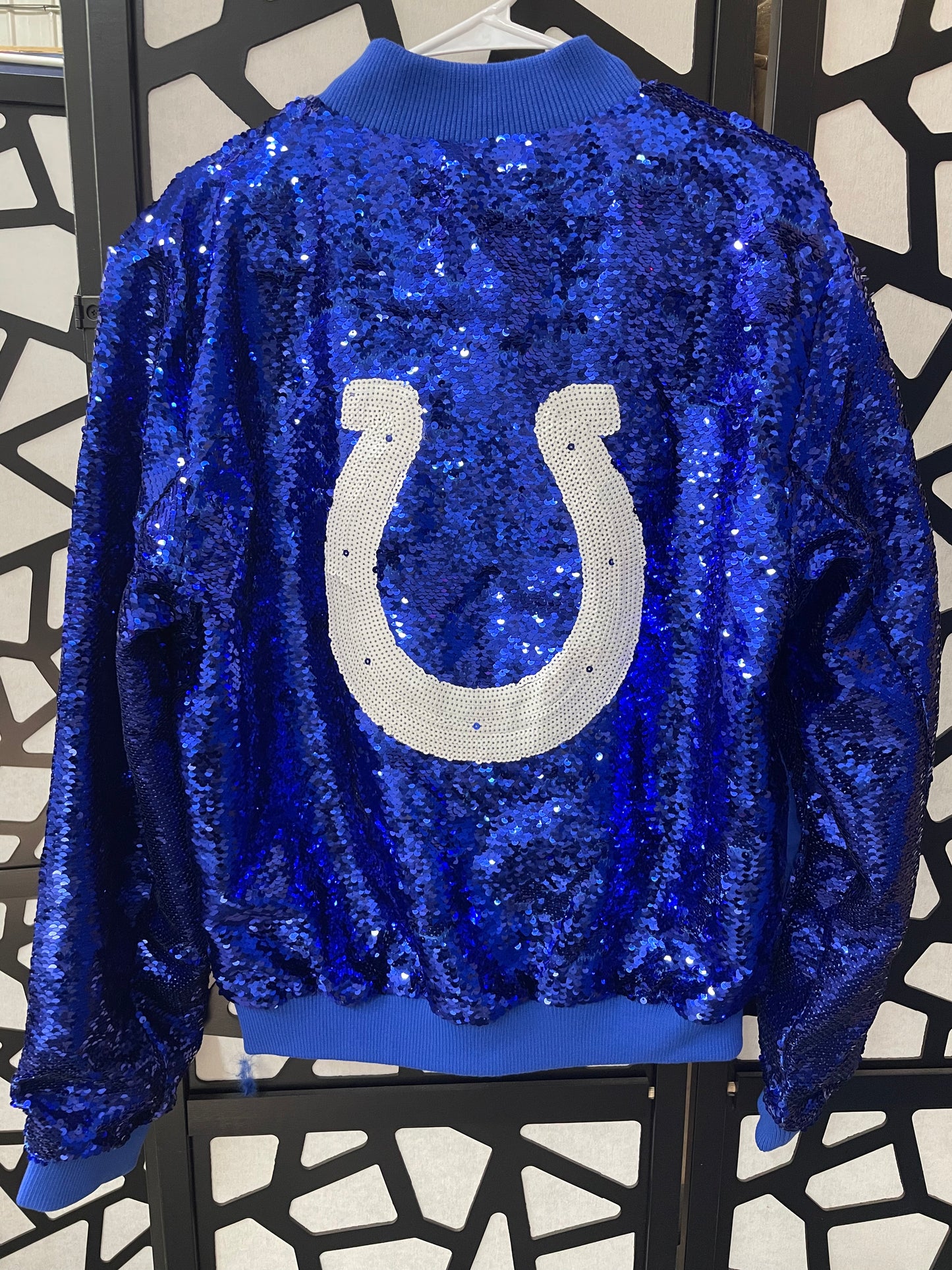 Indianapolis Colts Officially Licensed Sequin Sideliner Jacket LP