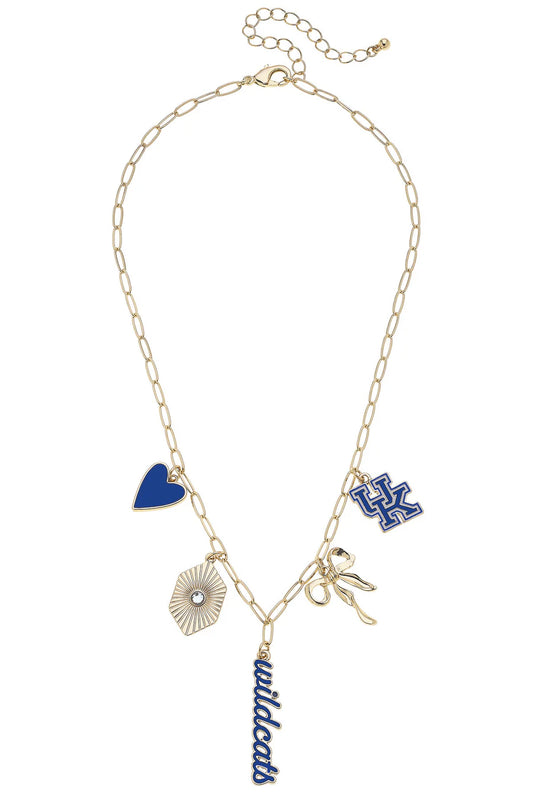 Kentucky Wildcats Paper Clip Charm Necklace