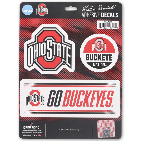 NCAA 3pc Decal Set