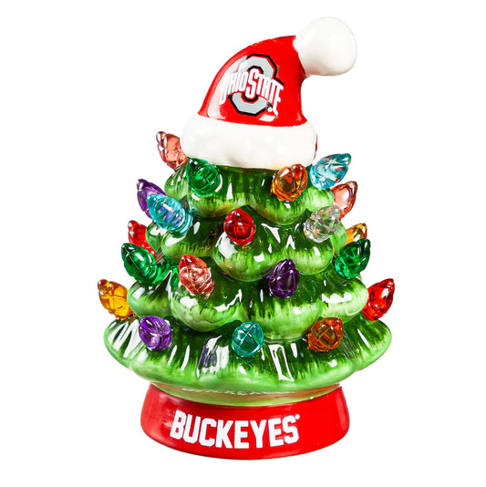 Ohio State 4" LED Mini Christmas Tree