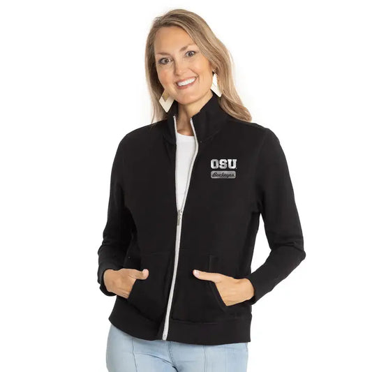 Ohio State Buckeyes Lamé Shimmer Patch Jacket