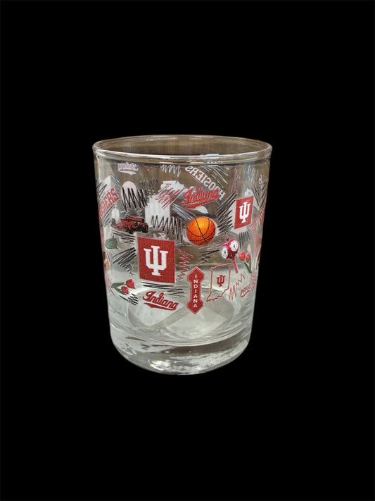 Indiana Hoosiers 14oz Local Rocks Glass