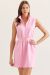 Scalloped Solid Color Sleeveless Dress