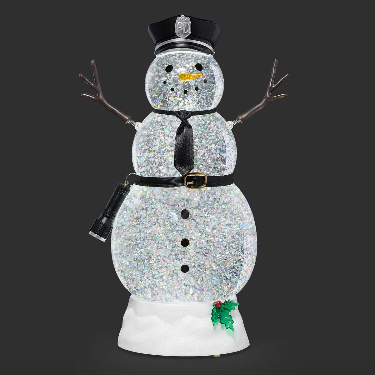 Confetti Lites Lighted Swirl Police Snowman
