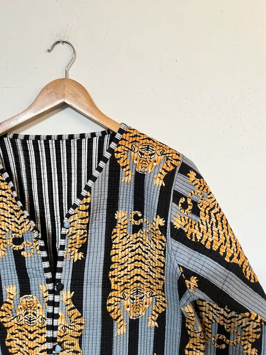 Tiger Reversible Quilted Jacket