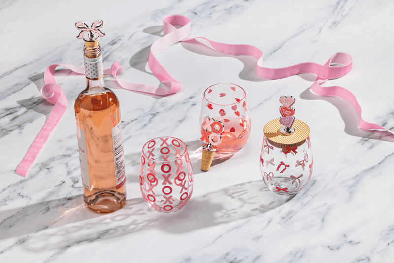 XO Valentine Wine Glass Set