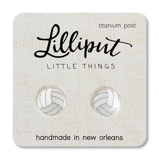 Volleyball Stud Earrings