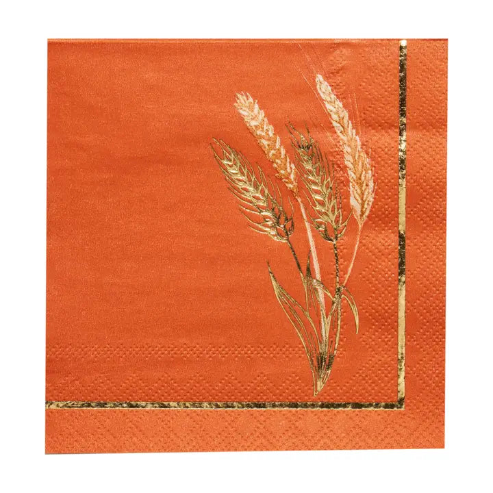 Harvest Wheat Cocktail Napkin-20pk