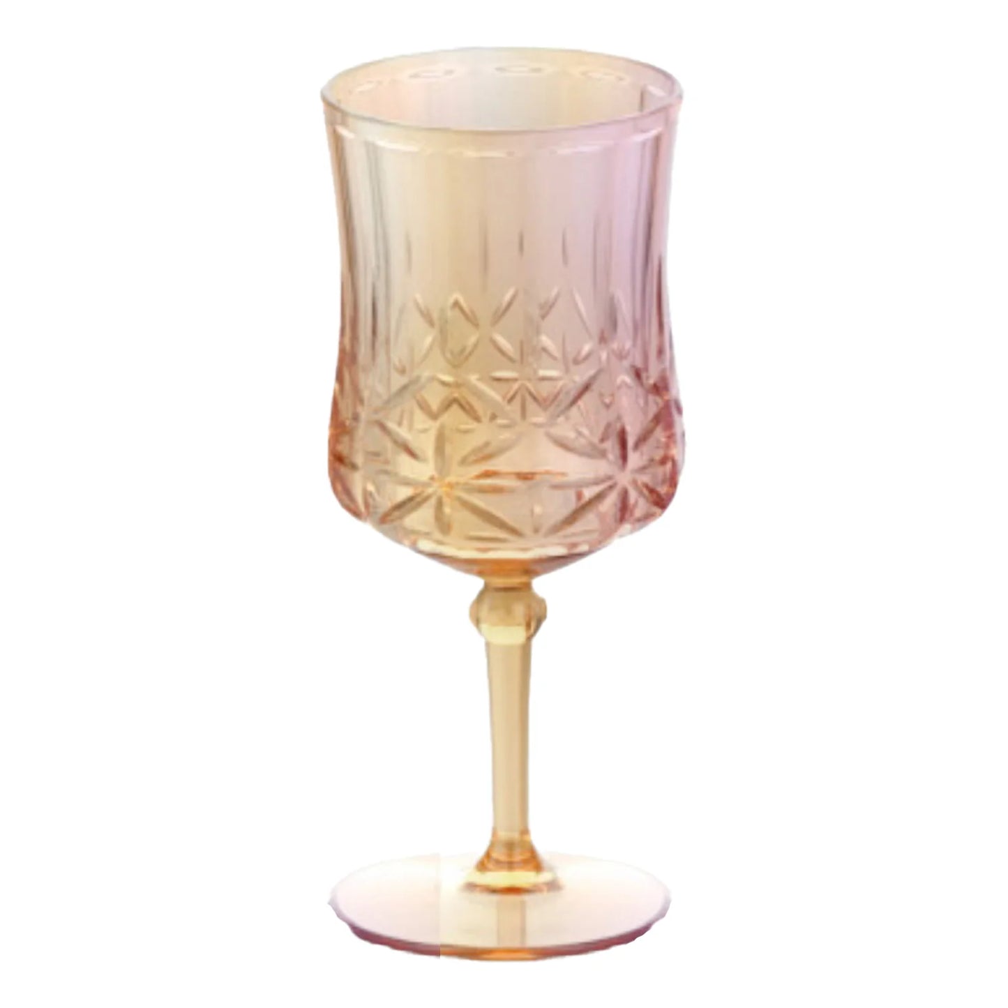 Classic Stemmed Wine Glass-Gold