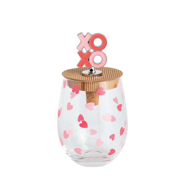 XO Valentine Wine Glass Set