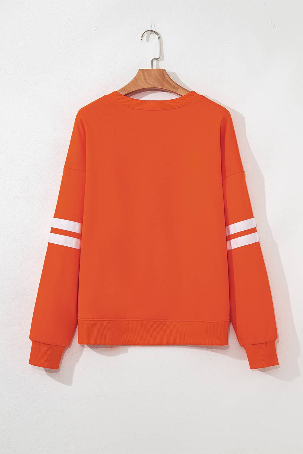 Varsity Stripe Detail Drop Shoulder Oversize Sweatshirt