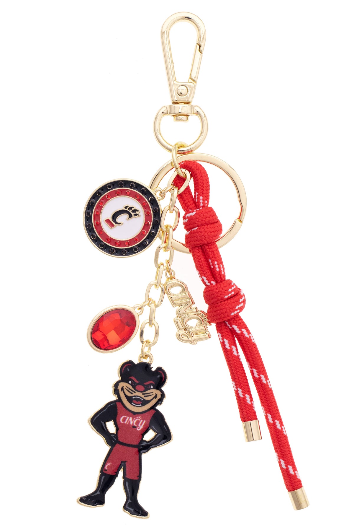 Cincinnati Bearcats Cluster Bag Charm