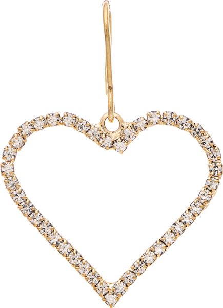 Open Heart CZ Pave Earring
